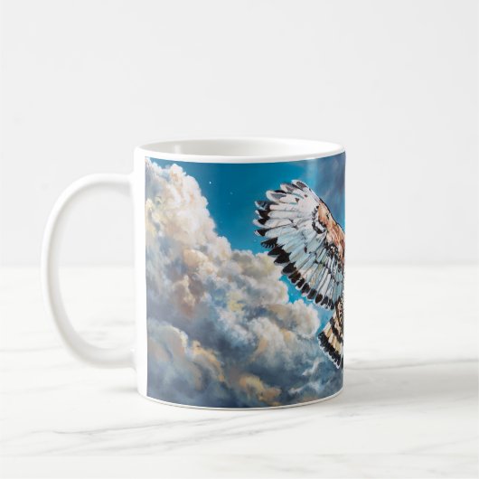 翼をワシとして – コーヒーマグカップ (左)