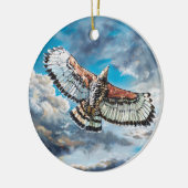 翼をワシとして –  セラミックオーナメント (左)