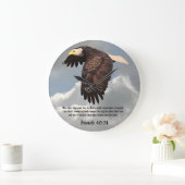 翼をワシのように持って ラージ壁時計 (ホーム)