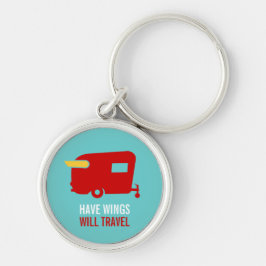 翼をヴィンテージキャンプのKeychain走行します-持って下さい キーホルダー