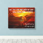 翼を山としてイーグルス聖なる書物、 経典 キャンバスプリント (インサイチュ (ウッドフロア))