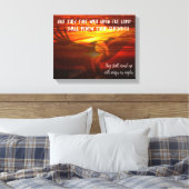 翼を山としてイーグルス聖なる書物、 経典 キャンバスプリント (インサイチュ (寝室))