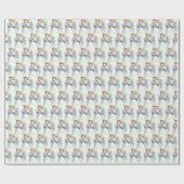 翼を広げた小さな天使の少女の祈り ラッピングペーパー (フラット)