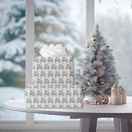 翼を広げた小さな天使の少女の祈り ラッピングペーパー