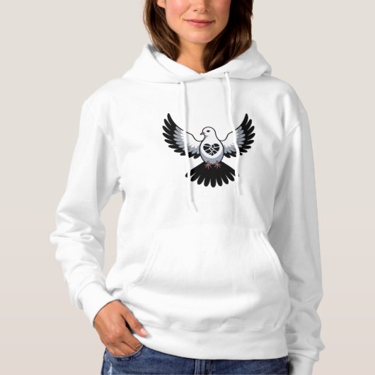 翼を広げた鳥, Tシャツ (正面)