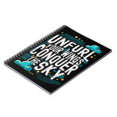 翼を広げて空を征服モダンインスパイア ノートブック (左側)