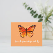 翼を広げて飛ぶ ポストカード (スタンド正面)