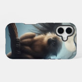 翼を広げて iPhone 16ケース (裏面横)