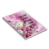 翼を広げるスパイラルフォトノートブックフローラ ノートブック (右側)