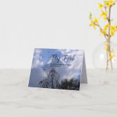 翼を広げる引用文折り畳んだグリーティングカード カード (黄色い花)