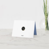 翼を広げる引用文折り畳んだグリーティングカード カード (裏面)