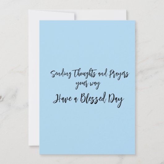 翼を広げる ノートカード (裏面)