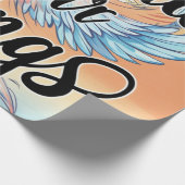 「翼を広げる – 包装紙デザイン」 ラッピングペーパー (角)