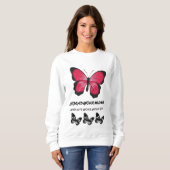 翼を広げる – 蝶のインスパイアデザイン スウェットシャツ (正面フル)