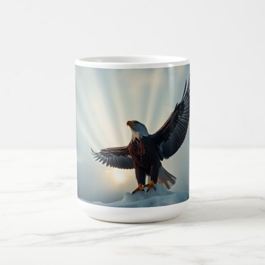翼を広げ、世界を受け入れる | コーヒーマグカップ (中央)