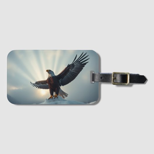 翼を広げ、世界を受け入れる | ラゲッジタグ (正面横)