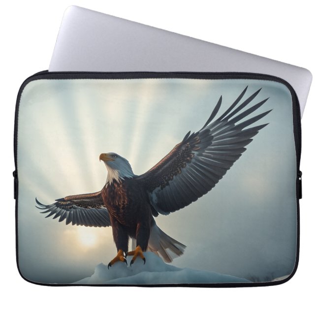 翼を広げ、世界を受け入れる | ラップトップスリーブ (正面)