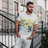 翼を持ってお金を指さす人 Tシャツ