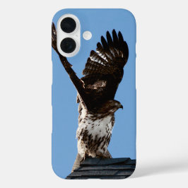 翼を持つアカオタカ野生動物写真を持ち上げる iPhone 16ケース