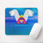 翼を持つサードアイ マウスパッド (マウス)