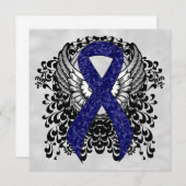 翼を持つダークブルーリボン (正面/裏面)