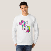 翼を持つユニコーン Tシャツ (正面フル)