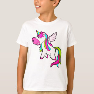 翼を持つユニコーン Tシャツ