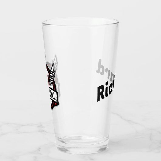 翼を持つロックンロールギター タンブラーグラス (左)