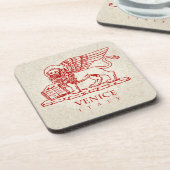 翼を持つヴェネツィア・ライオン コースター (左側)