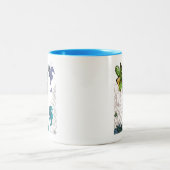 翼を持つ乗馬三尾 ツートーンマグカップ (中央)