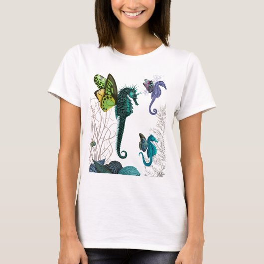 翼を持つ乗馬三尾 Tシャツ (正面)