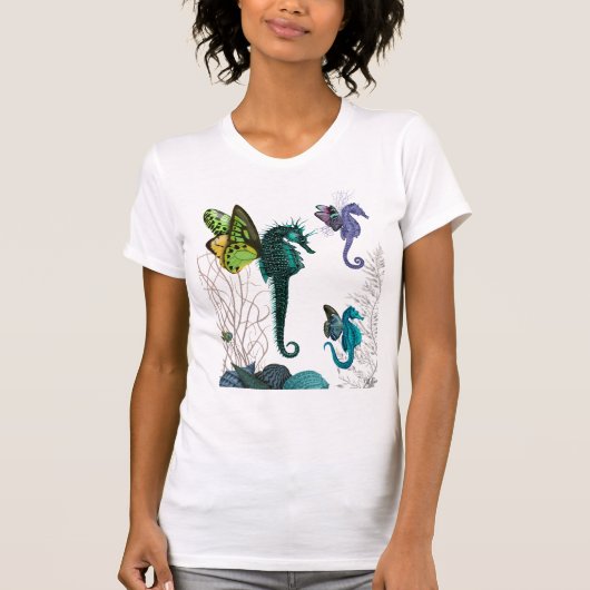 翼を持つ乗馬三尾 Tシャツ (正面)