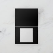 翼を持つ天使の炎のハート サンキューカード (内部)