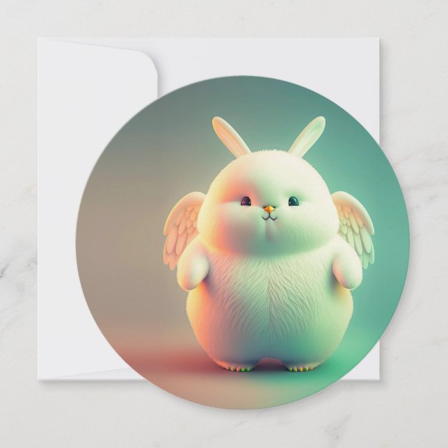 翼を持つ太ったバニー (正面)