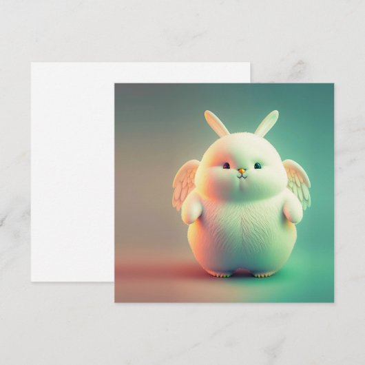 翼を持つ太ったバニー (正面/裏面)