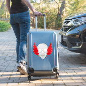 翼を持つ素晴らしいスカル シール (スーツケースインサイチュ)