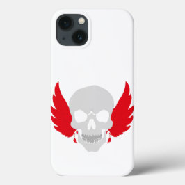 翼を持つ素晴らしいスカル iPhone 13ケース