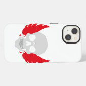 翼を持つ素晴らしいスカル iPhoneケース (裏面横)