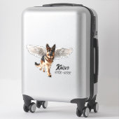 翼を持つ美しいドイツの羊飼い シール (スーツケース)