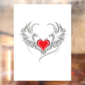 翼を持つ赤い天使ハート ウィンドウサイン (シート2)