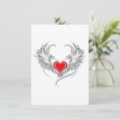 翼を持つ赤い天使ハート エンクロージャーカード (スタンド正面)