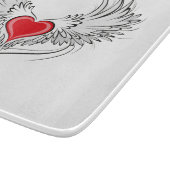 翼を持つ赤い天使ハート カッティングボード (角)