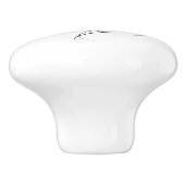 翼を持つ赤い天使ハート セラミックノブ (側面)