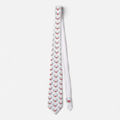 翼を持つ赤い天使ハート ネクタイ (正面)