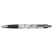 翼を持つ赤い天使ハート ボールペン (裏面)