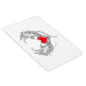 翼を持つ赤い天使ハート マグネット (右側)