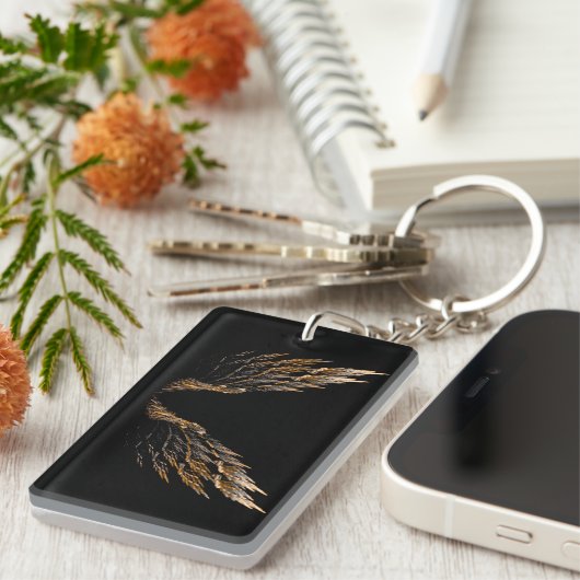 翼を開く キーホルダー (正面右)