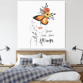 翼を隠さない キャンバスプリント (インサイチュ (寝室))