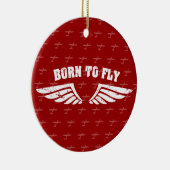 翼を飛ばすために生まれて下さい セラミックオーナメント (右)