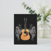 翼アコースティックギター ポストカード (スタンド正面)